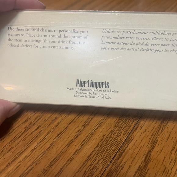 Pier 1 Multicolor wine glass charms - Picture 4 of 4